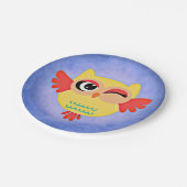 Winking Owl Pappteller (Schrägansicht)
