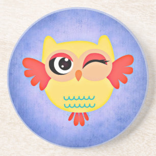 Winking Owl Sandstein Untersetzer