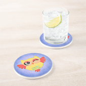 Winking Owl Sandstein Untersetzer (Seite)