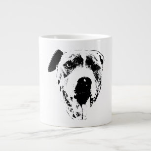 Winking Pitbull Mix, Nah-Up-Tintenstrahl Jumbo-Tasse