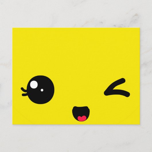 Winking Postkarte (Vorderseite)