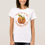 Winking Pumpkin trifft mich beim Pumpkin Patch T-Shirt (Vorderseite)