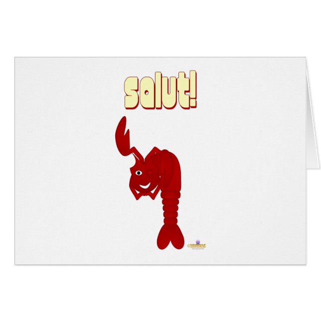 Winking Red Lobster Salut (Vorderseite (Horizontal))