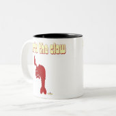 Winking Red Lobster sprechen über das Gesetz Zweifarbige Tasse (Vorderseite Links)