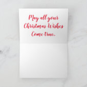 Winking Reindeer Feiertagskarte (Innenseite)