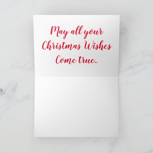 Winking Reindeer Feiertagskarte (Innenseite)