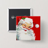 Winking Santa Button (Vorne & Hinten)
