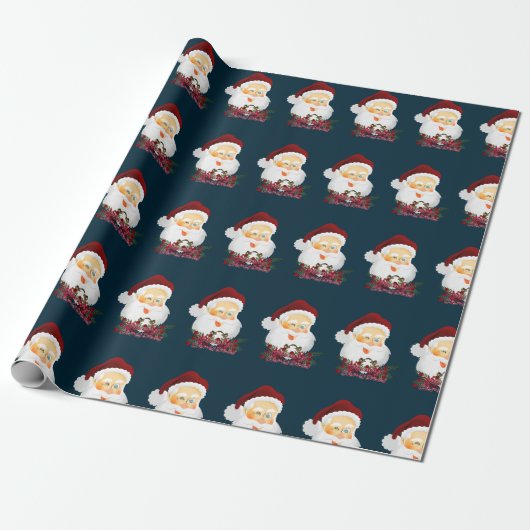 Winking Santa Christmas Geschenkpapier (Ungerollt)