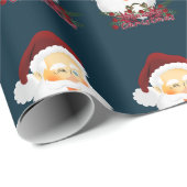 Winking Santa Christmas Geschenkpapier (Rolleneckpunkt)