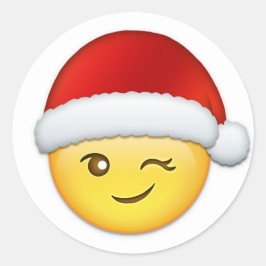 **WINKING SANTA*** CHRISTMAS STICKER (Vorderseite)