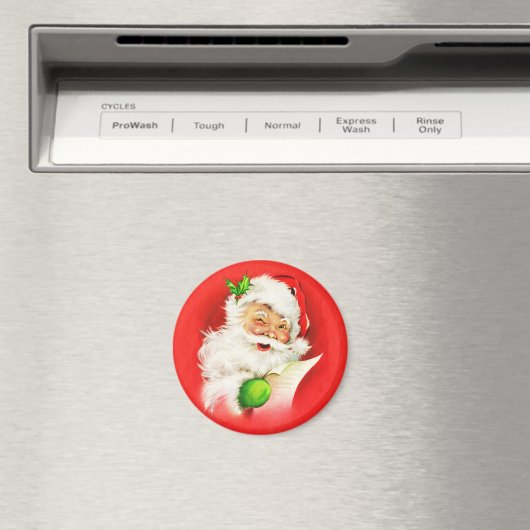 Winking Santa Claus Magnet (In Situ (Geschirrspüler))