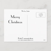 Winking Santa Feiertagspostkarte (Rückseite)