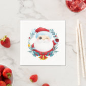 Winking Santa Serviette (Beispiel)