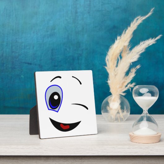 WINKING SMILEY FOTOPLATTE (InSitu)