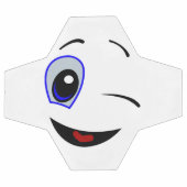 WINKING SMILEY FUßBALL (Flach)