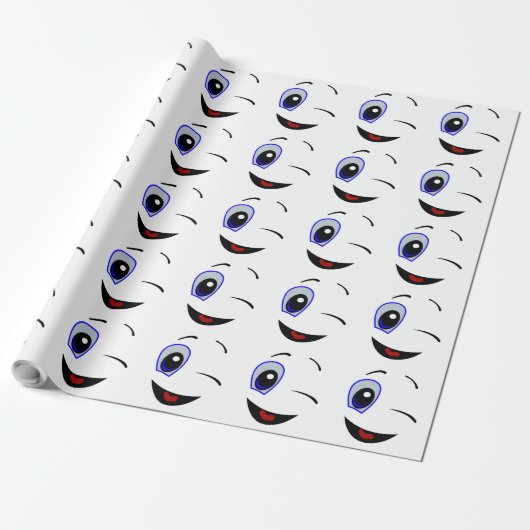 WINKING SMILEY GESCHENKPAPIER (Ungerollt)