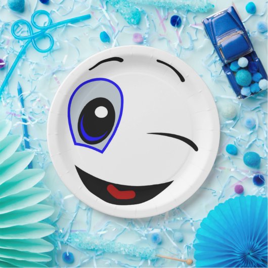 WINKING SMILEY PAPPTELLER (Party)