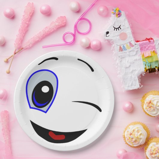 WINKING SMILEY PAPPTELLER (Party)