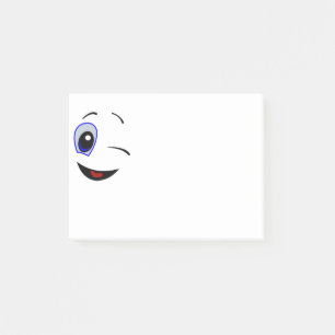 WINKING SMILEY POST-IT KLEBEZETTEL