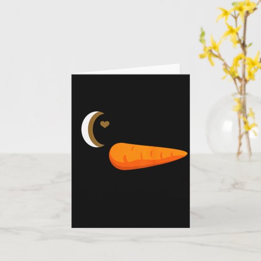 Winking Snowman Ornament Eyelashes Christmas Costu Karte (Gelbe Blume)