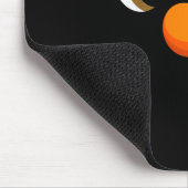 Winking Snowman Ornament Eyelashes Christmas Costu Mousepad (Ecke)