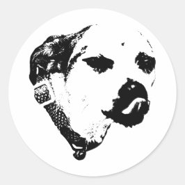 Winking Terrier Sticker – Tongue Out & Bold