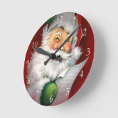 Winking Weihnachtsliste Runde Wanduhr (Winkel)