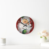 Winking Weihnachtsliste Runde Wanduhr (Zuhause)