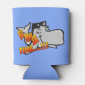 Winking Whale Cartoon Cooler Dosenkühler (Rückseite)