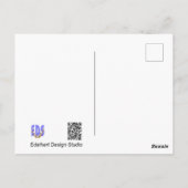 Winking Whale Happy Birthday Postcard Postkarte (Rückseite)