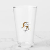 Winking Winter Cat Glas (Vorderseite)