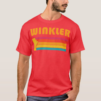 Winkler Manitoba Canada Vintag Distressed Souveni T-Shirt