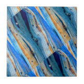 winklige rustikale blaue hölzerne Bretter Fliese (Vorderseite)