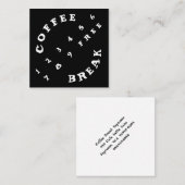 Winkliger 2 Reihe Zahl-einfacher Loyalitäts-Kaffee Treuekarte (Vorne/Hinten)