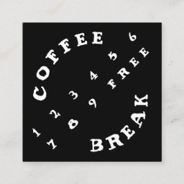 Winkliger 2 Reihe Zahl-einfacher Loyalitäts-Kaffee Treuekarte