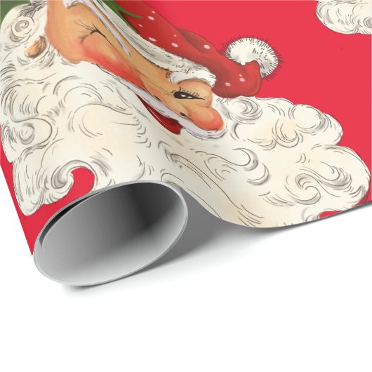 Winklinge eye Weihnachtskopf Geschenkpapier (Rolleneckpunkt)