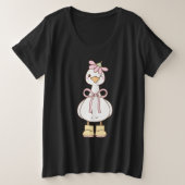 Winky Goose Große Größe T-Shirt (Design vorne)