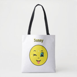 Winky Happy Face Emoji Tasche