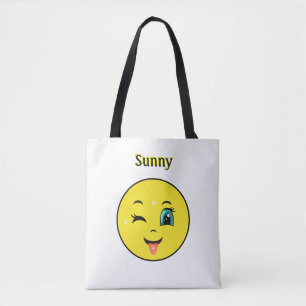 Winky Happy Face Emoji Tasche
