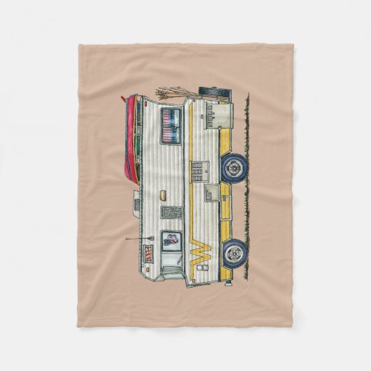 Winnebago-Camper RV-Kleid Fleecedecke (Vorderseite)