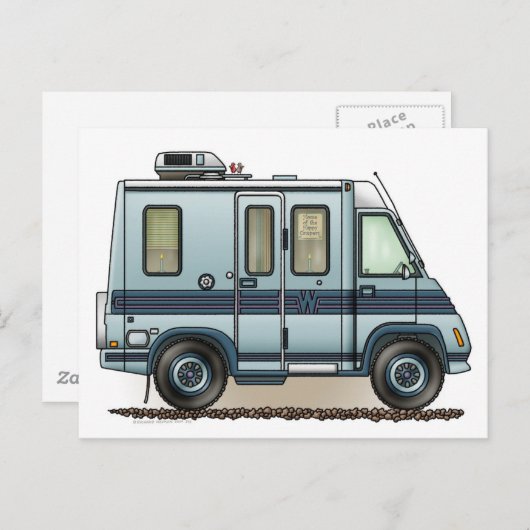 Winnebago LeSharo Camper RV Postkarte (Vorne/Hinten)