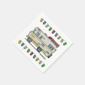 WINNEBAGO RV Happy Camper Art Printing Niedliche w Serviette (Ecke)