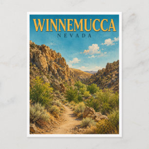Winnemucca Nevada Water Canyon GeoSaga Postkarte