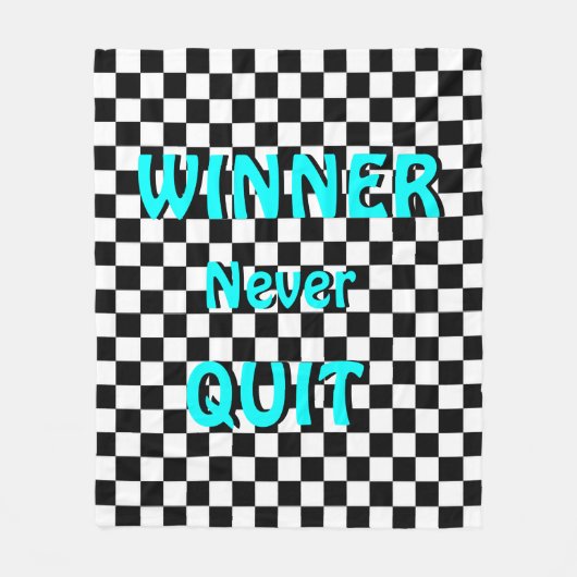 "WINNER" Cooles Motivierend Fleece Blanket (Vorderseite)