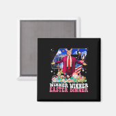 Winner Easter Dinner Trump Bunny Hunt Eggs Happy E Magnet (Vorderseite/Rückseite)