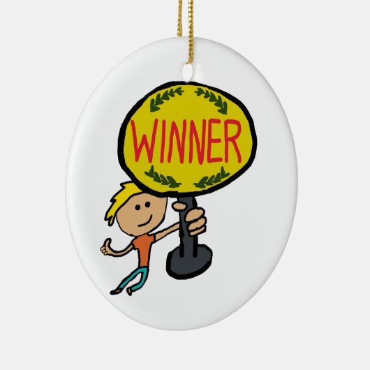 Winner Keramik Ornament (Rechts)