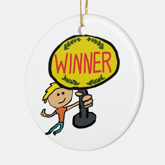 Winner Keramik Ornament (Links)