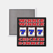 WINNER WINNER CHICKEN DINNER MAGNET (Vorderseite/Rückseite)