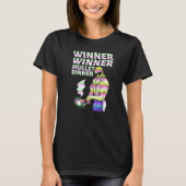 Winner Winner Mullet Dinner Party In The Back      T-Shirt (Vorderseite)