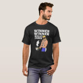 Winner Winner Mullet Dinner Party In The Back      T-Shirt (Vorne ganz)